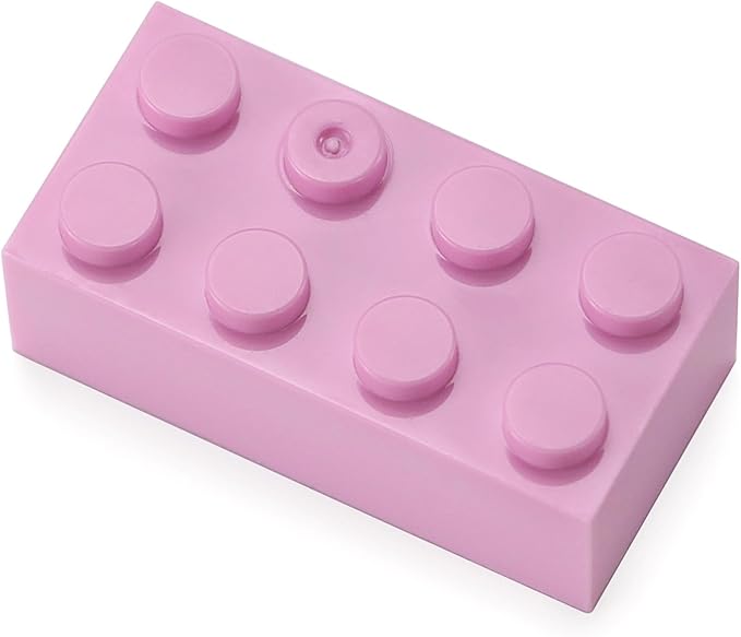 Feleph 2x4 Bricks 320 Pieces Bright Pink Parts Classic Building kit Girls Boys Kids Set Basic Blocks Toy Compatible with 3001 Major Brands