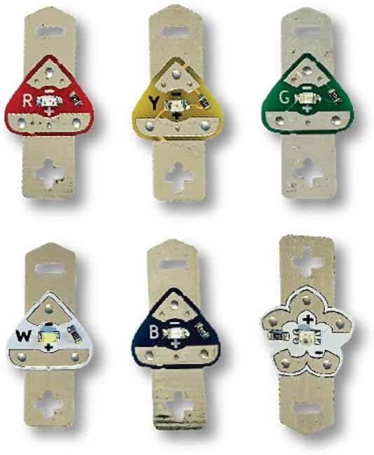 Launchpad LEDs Variety Pack (6 Colors) - Variety Pack, Red, Yellow, Green, White, Blue and Rainbow Fade (Mixed, 30 Pack)