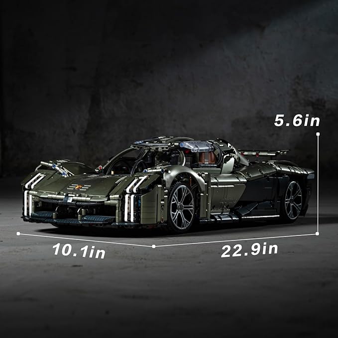 UNCLE BRICK X Sports Car Building Kit,1:8 Scale Model Sports Technic Car,Adult Collectible Model Kits to Build,Scale Model Gift for Adults,Home or Office Décor Sets for Boys 8-14(4106pcs)