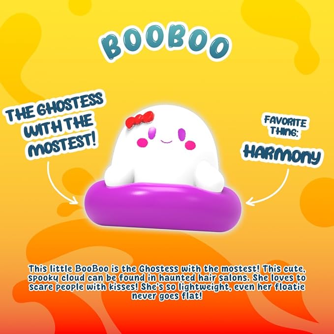 Goonameez, Hand-Held Sensory Toy with Floating Characters, Mesmerizing Water Mix Fidget Toy ā Collect All 6 Unique Shapes for Squishy Fun, Perfect Travel Toy! (Booboo)