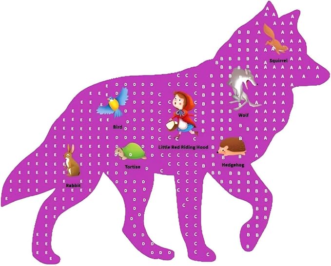 OLMZIHYVD Jigsaw Puzzles for Kids Ages 6-8, 156 Pieces Glow in The Dark Wolf Floor Puzzle, Educational Gifts for Boys Girls and Animal Lovers, Ideal for Indoor and Outdoor Play, 29.1" × 23.1"