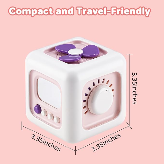 Busy Board for 1 Year Old Boy Gifts, Activity Cube Montessori Toys for Babies 12-18 Months, Car Travel Airplane Sensory Toys for Toddlers 1-3, Birthday Gifts for 1 Year Old Boys Girls