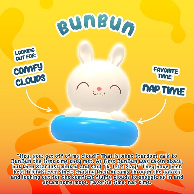 Goonameez, Hand-Held Sensory Toy with Floating Characters, Mesmerizing Water Mix Fidget Toy ā Collect All 6 Unique Shapes for Squishy Fun, Perfect Travel Toy! (BunBun)