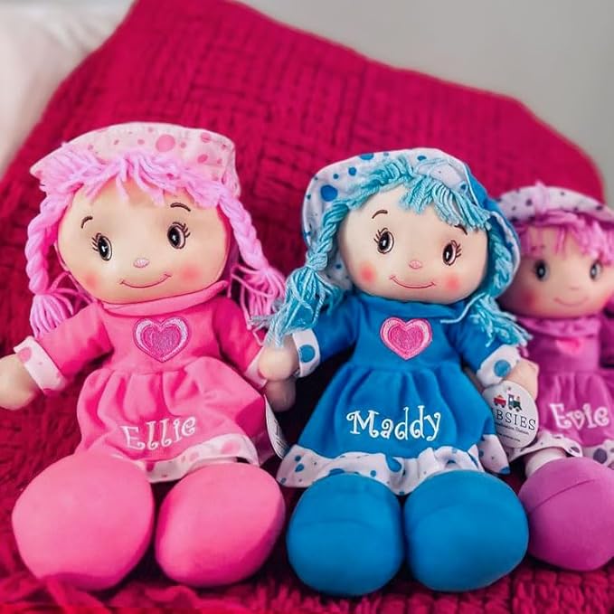 DIBSIES Personalized Sweetheart Cuddle Doll - 14 Inch (Red)