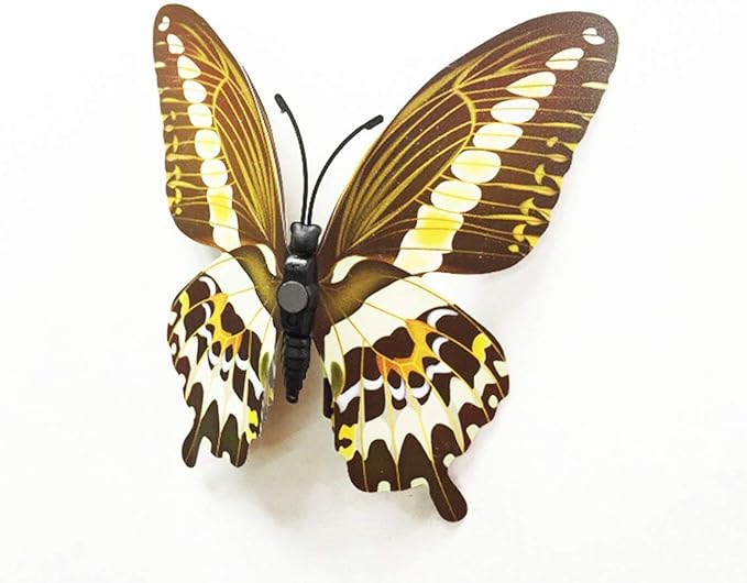 Mixed of 12PCS 3D Pink Butterfly Wall Stickers Decor Art Decorations¡ (2*Colorful)