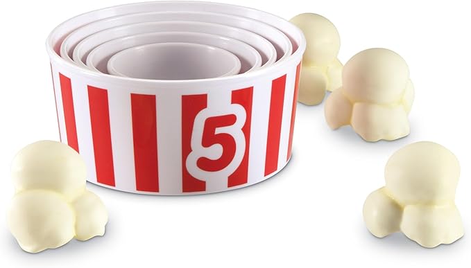 Learning Resources Smart Snacks Count 'em Up Popcorn, Counting Game, Math Games, Set of 15, Ages 18 Months+