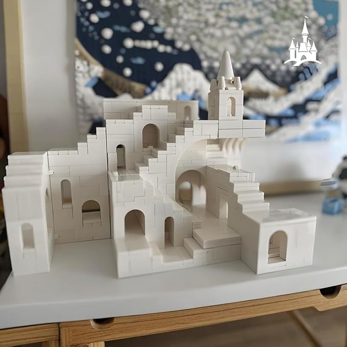 Magic Maze Building Block,White Transforming Castle Deformable Building Blocks(660PCS Gifts for Adults