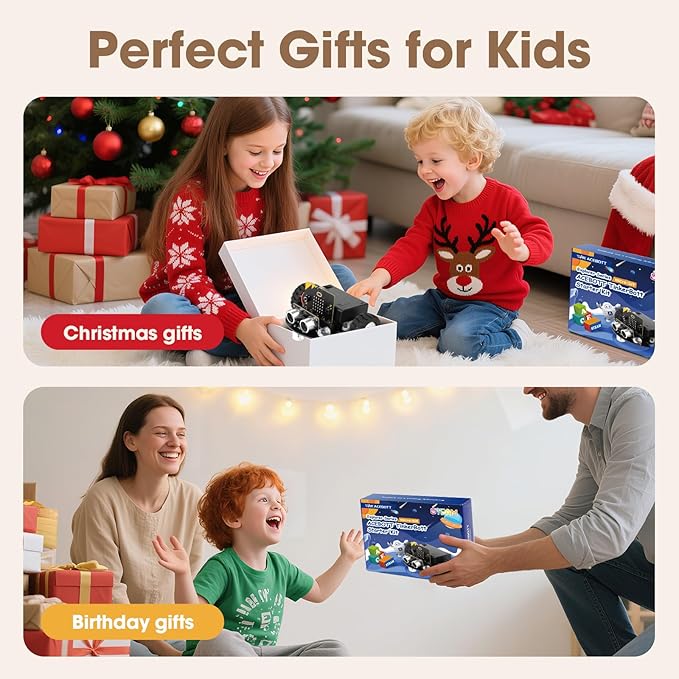 ACEBOTT Robotics for Kids Ages 8–12 12-16, Smart Robot Car Kit Compatible with BBC Micro:bit V2, STEM Toys Coding Robot Kit Compatible with Lego, Gifts for Kids and Teens(Not Included Micro:Bit)
