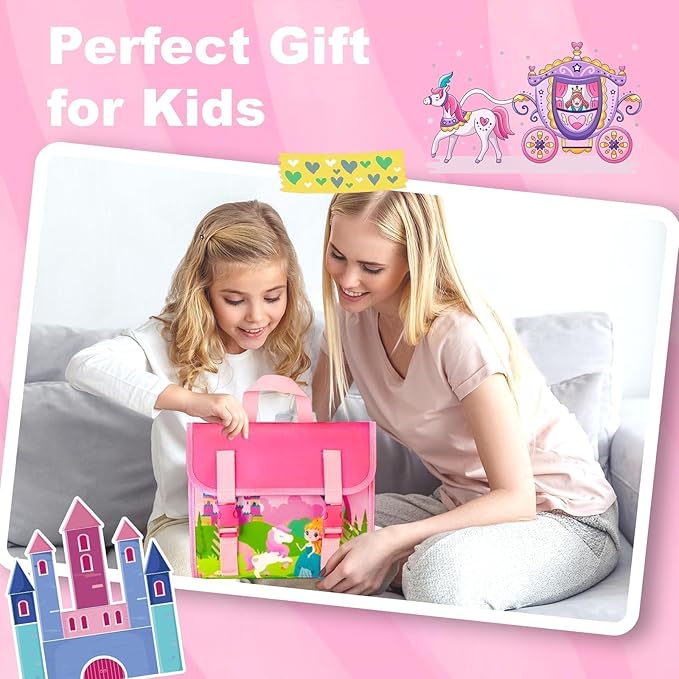 Montessori Busy Book for Toddlers 1 3, 19 in 1 Educational Learning Toys for Toddlers 2 4,Sensory Fine Motor Skills Activity Board for Girls Birthday Gifts,Busy Book Travel Toys