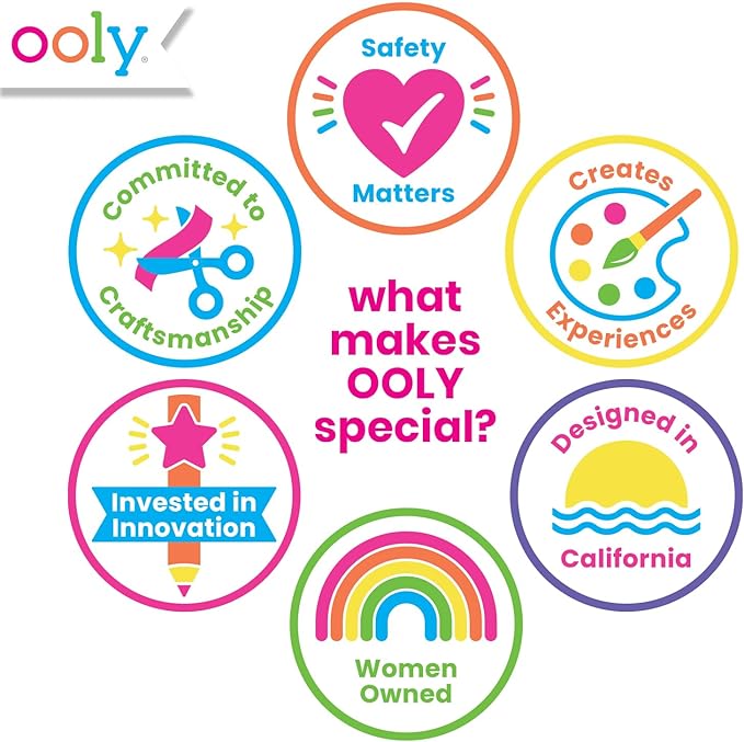 Ooly Scratch & Scribble 10pc Art Kit with 8 Total Scratch Cards (4 Illustrated, 2 Blank, 2 Rainbow) with Scratching Tool and Sparkled Stickers, Art Set Gifts for Kids - Unicorns