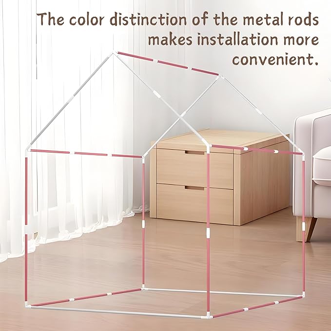 Children's Play Tent Indoor Children's Play Tent Boys Girls Princess Toys Small House Outdoor Toddler Playhouse Castle,with a String of Starlights