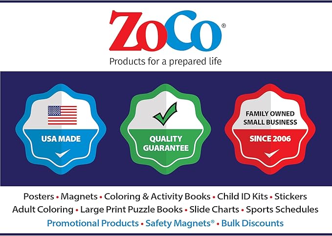 ZOCO – 6 Anger Control Strategies Posters (10-Pack) – Calm Down and Manage Emotions for Toddlers – Classroom Behavior Management for Preschool, Daycare, and Homeschool – Made in USA