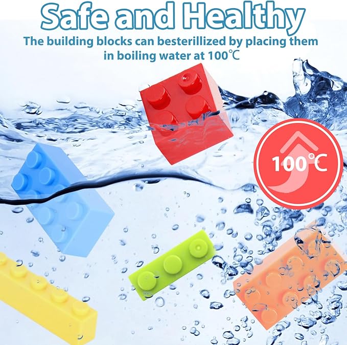 Building Blocks Set 1000PCS Building Bricks, Classic Bulk Building Blocks with 3 Pack 20x20 Studs Baseplates, Compatible with All Major Brands