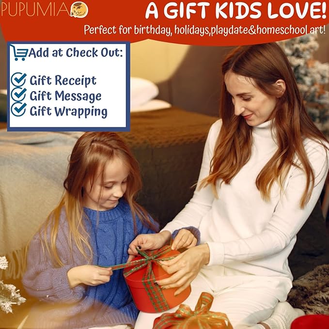 PupuMiao Sewing Kit for Kids DIY Embroidery Sewing Kit Cute Animal Sewing Projects Easy Crafts with English Instructions, Perfect for Beginners, Girls Boys Ages 4-12 (Giraffe+Tiger+Bear+Piggy)