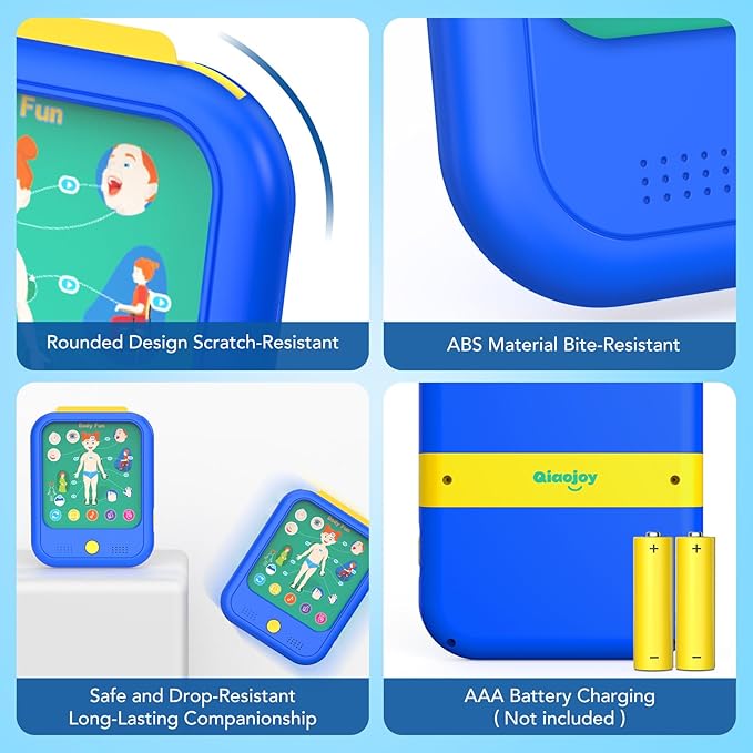 Kids Learning Tablet Educational Learning Pad for Toddlers 2-5 to Learn Alphabets, Numbers, Foods, Time, Music, Talking Cards for Toddlers,Learning Educational Toy Kids Gifts