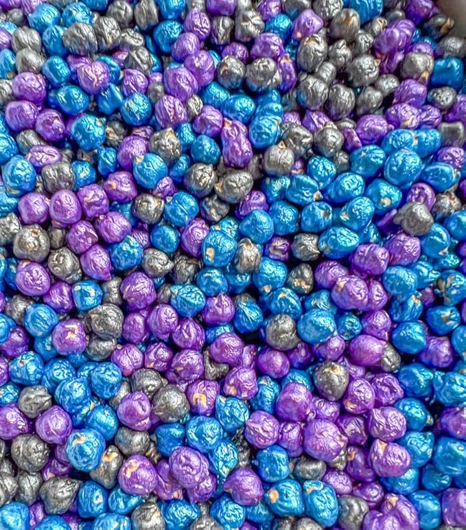 Colored Chickpeas for Sensory Play and Sensory Bins - Many Different Seasonal Colors (2 Cups, Outer Space 1)