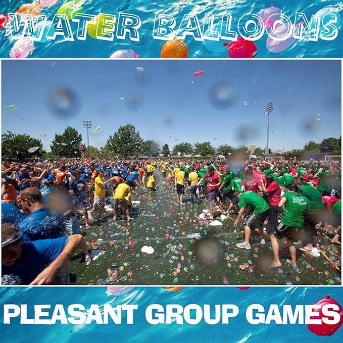 Water for Kids Adults Balloons with Refill Kits Quick Fill Balloons Set Summer Splash Party Easy Quick Fun Outdoor Backyard Summer Water Toys for Pool (999)