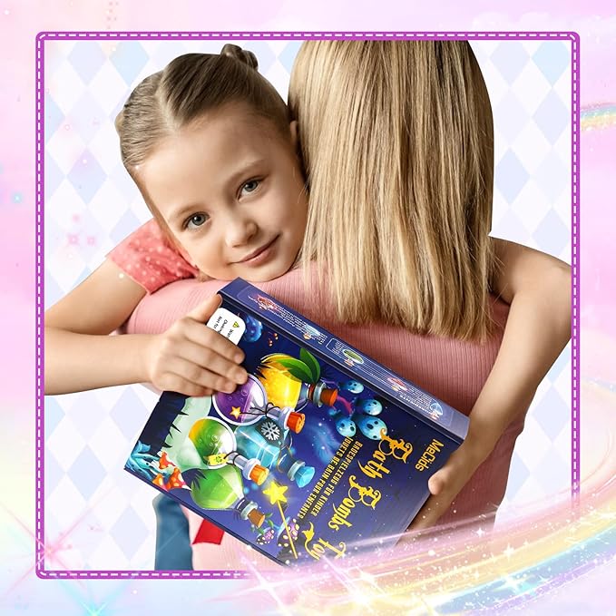 MeCids Magic Potion Bubble Bath Bombs for Kids -Bath Color Tablets Bath Potions for Toddlers Ages 4-12 Fun Science Kit Gift for Birthday, Halloween,Christmas- 6 Pack