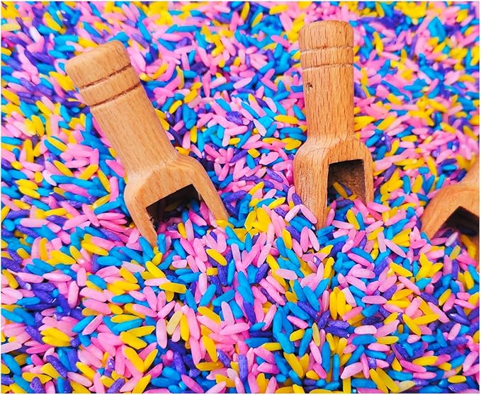 Colored Rice in Vibrant Colors, Sensory Bin Filler, Rainbow Rice for Art & Craft, Creative Learning & Color Perception, Non-Toxic, Safe for Kids & Pets, Made in The USA 2 LBS (Mix-2)