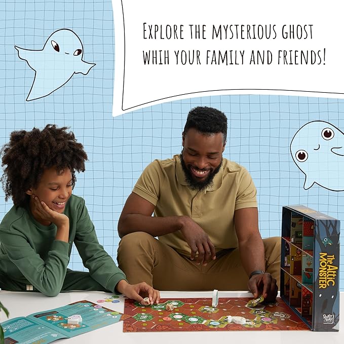The Attic Monster | Family Board Game | Board Game for Adults and Family | Adventure Board Game | Ages 5+ | for 2 to 4 Players | Average Playtime 30 Minutesā¦