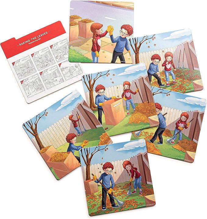 Sequence for Kids Cards, Speech Therapy Materials, Homeschool SEL, Autism, Tell A Story Picture Cards, Social Skills, Picture Cards, ESL, ELL