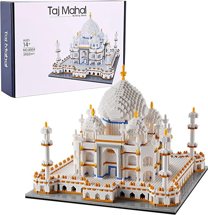 YaJie Taj Mahal Micro Building Blocks Set for Adults, Mini Architecture Bricks Building Sets, Collection Creative Model Toys Gifts for Age 14+ Teens(3950PCS)