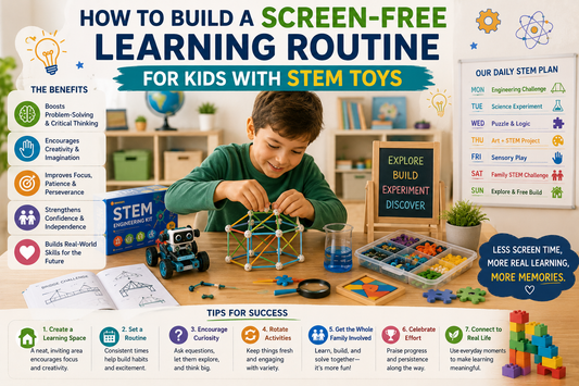 How to Build a Screen-Free Learning Routine for Kids with STEM Toys