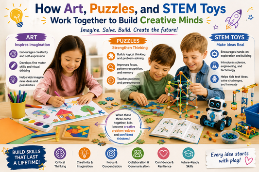 How Art, Puzzles, and STEM Toys Work Together to Build Creative Minds