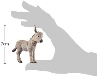 Schleich Farm World, Realistic Farm Animal Toys for Boys and Girls, Baby Donkey Foal Toy Figurine, Ages 3+