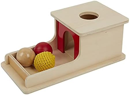 Adena Montessori Wooden Toy for 6-12 Month Baby 3 Balls,Sorting and Stacking Colorful Learning Education Toy for Toddler Kid 1-2 Year Old, Preschool Girl and Boy Gift(Full Size Textures)