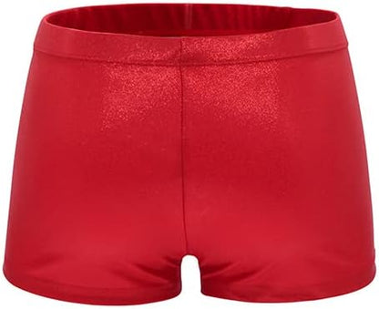 Aosva Little Big Girls' Sparkle Dance Tumbling Athletic Gymnastics Short 2-14Years