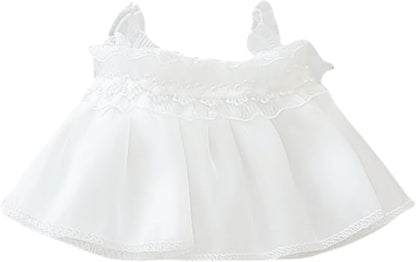 Clothes for Dolls Accessories, Outfit Set Gauze Dress for 15cm 17cm Doll (No Doll), Romantic Skirt Doll Clothing Set Replacement White