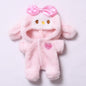 17cm Clothes Set(NO Doll), Hat & Overalls Set for 17cm Accessories Suit,Cute Stylish Clothing Suit for Doll Dress up (Plush Pink)