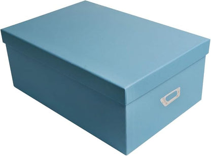 novelinks Photo Case 4" x 6" Photo Storage Box - 10 Inner Picture Storage Container (Sky Blue, 2 Pack)