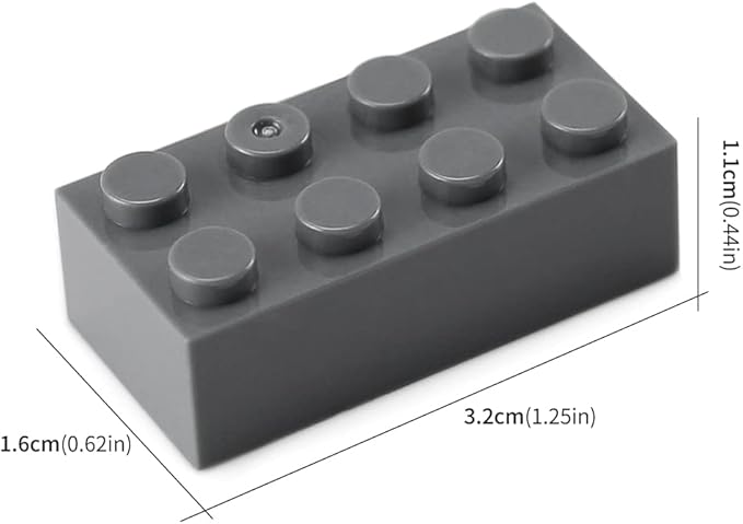 Feleph Dark Bluish Gray 2x4 Bricks 320 Pieces Grey Classic Building Blocks Creative Play Set Toy Accessories Compatible with Major Brick Brands (Gray deep)