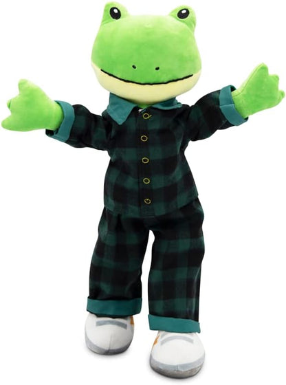 Plushible Soft Baby Doll, 18 Inch Frog - Plush Rag Doll with 2 Clothing Sets, My First Plush Toy for Girls, Boys & Infants, Soft Baby Stuffed Toy, Adorable Companion for 1 Year Old & Up