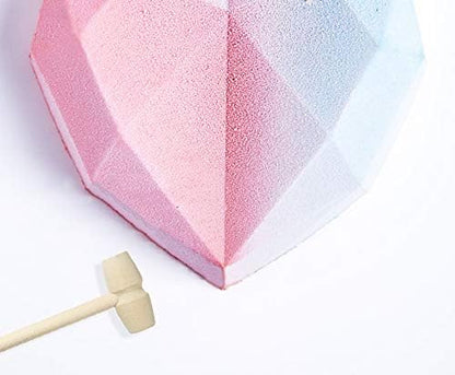 50 Pcs Mini Wooden Hammers for Chocolate, Small Wood Toy Mallets for Kids