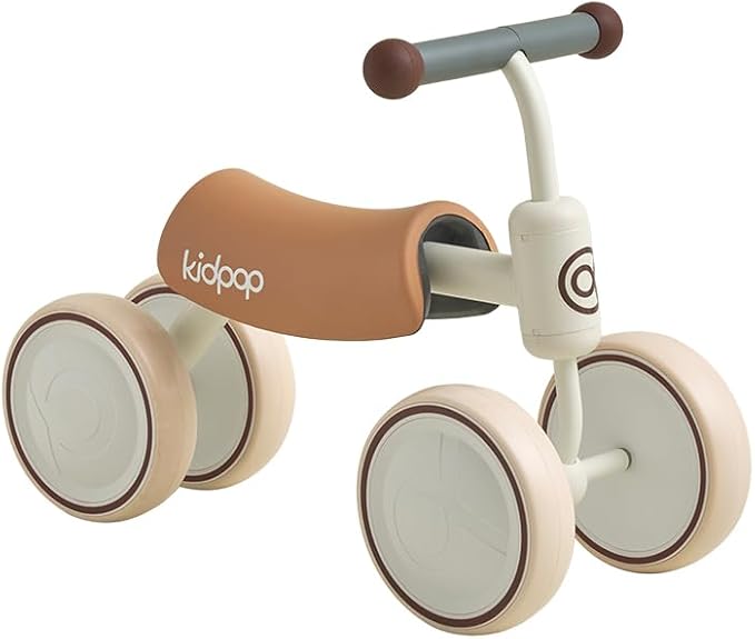 Kidpop Big BEE Baby Balance Bike for 1 Year Old Toddler Kids Ride On Toys First Birthday Gift Toddler First Bike (White)