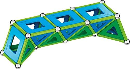 Geomag Classic Magnetic Toys for Kids Ages 5+, 114pc Educational STEM Magnets for Kids - Swiss-Made Magnetic Blocks, Tiles and Building Toys from 100% Recycled Plastic