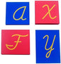 MONTESSORI OUTLET Capital Case Sandpaper Letters - Cursive