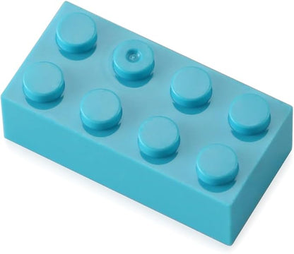 Feleph 2x4 Bricks Medium Azure 320 Pieces Parts Classic Building kit Creative Play Set Basic Blocks Toy Accessories Compatible with 3001 Major Brands