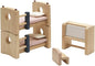 PlanToys Neo Line of Wooden Dollhouse Furniture - Children's Room (7304) | Sustainably Made from Rubberwood and Non-Toxic Paints and Dyes