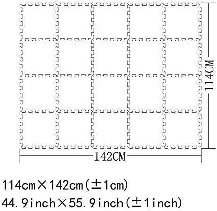 YIMINYUER® 20 Tiles (30cm×30cm×1cm Each Tile) Baby Soft Puzzle Play Mats, Kids Thick EVA Foam Floor, Toddlers & Children's Soft Interlocking Mat R07R08R12G301020