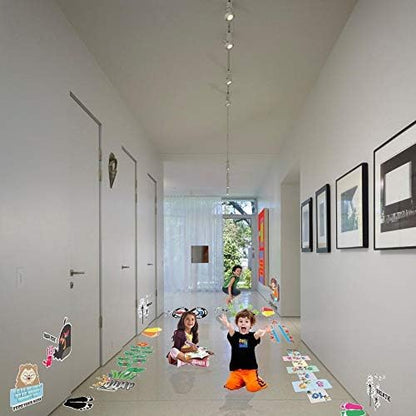Classroom Decor Sensory Path Decals for Floor & Wall - Number Flower Hopscotch Floor Stickers for Boosting Gross Motor Skills
