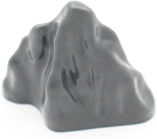 Classic Building Rock Bulk, Rockery Panel B03 Medium Symmetric 10 Piece, Compatible with Lego Parts and Pieces: (Color:Dark Gray)