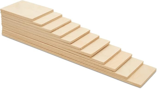 Wooden Rainbow Building Boards, 3 Sets of 11 DIY Rainbow Slats for Open-Ended Play and Skill-Building, by Woodpeckers