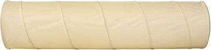 3 Sprouts Kids Play Tunnel - Pop Up Collapsible Tunnels with Recycled Fabric - Fun Crawling Tunnel for Toddler, Baby, Children to Crawl Through, Gross Motor Toy for Indoor Play - Beige