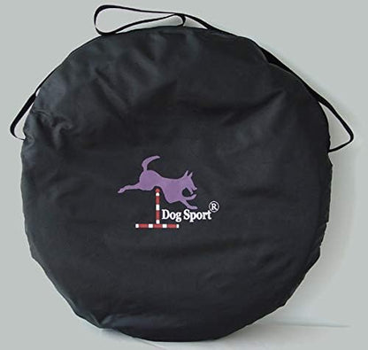 14' Dog Agility Tunnel with Stakes, Multiple Colors Available (Burgundy)