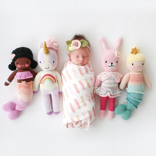 cuddle + kind Zoe The Unicorn Regular 20" Hand-Knit Doll – 1 Doll = 10 Meals, Fair Trade, Heirloom Quality, Handcrafted in Peru, 100% Cotton Yarn