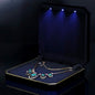 HSLFUAI Large Necklace Box, Necklace Gift Box with Led Light,Jewelry Box for Necklace,Jewelry Gift Box for Wedding, Birthday, Valentine' Day, Mother'S Day, Christmas